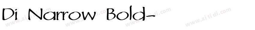 Di Narrow Bold字体转换